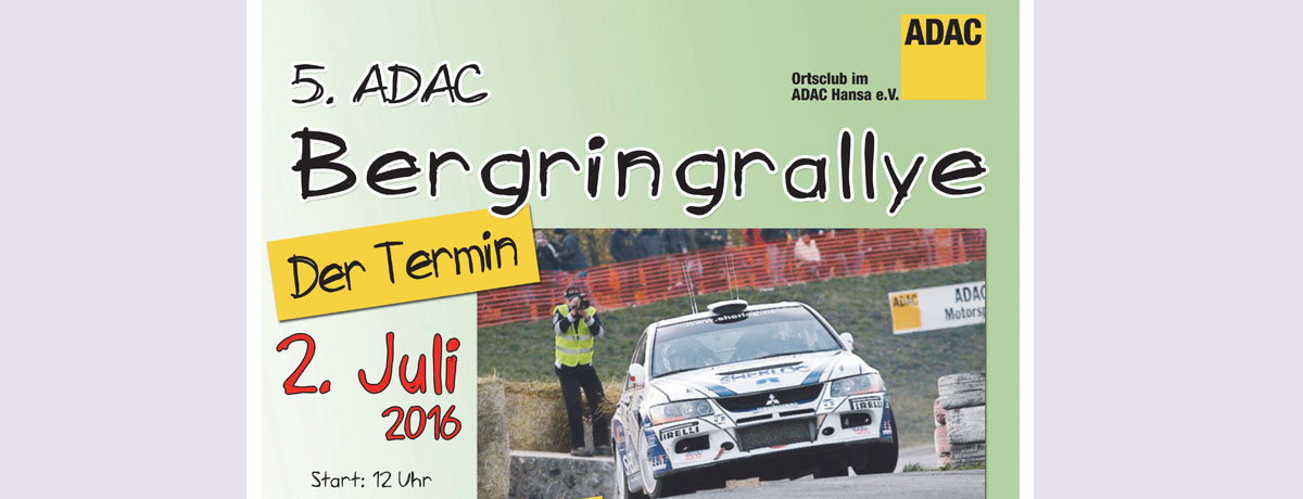 5. ADAC Bergringrallye in Teterow am 02. Juli 2016