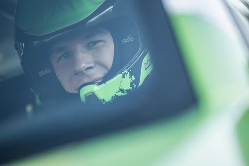 ADAC Team Hansa Fahrer Lukas Thiele, bei der Spa Rally
